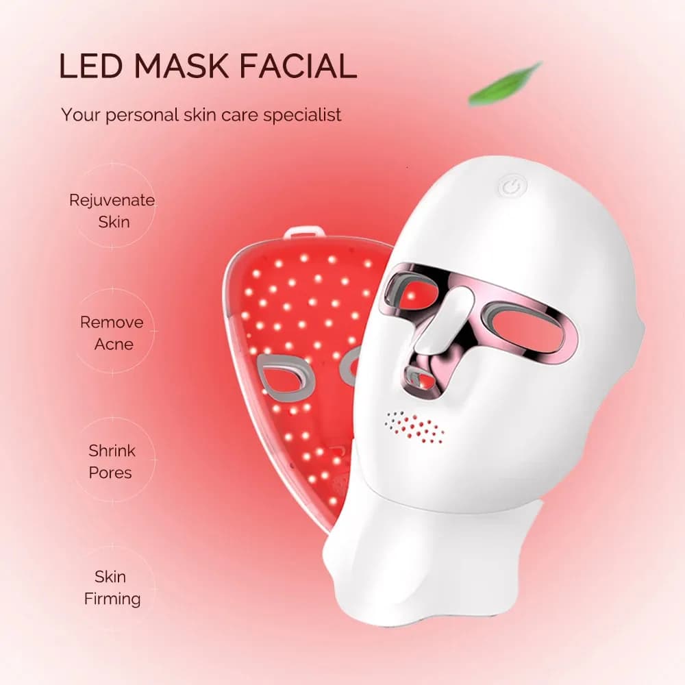 Kindral LED light therapy face mask, front view