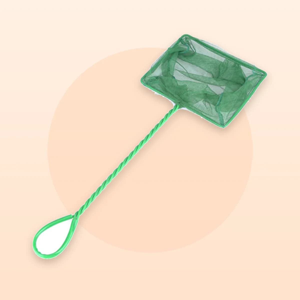 The Kindral fish net with its handle extended