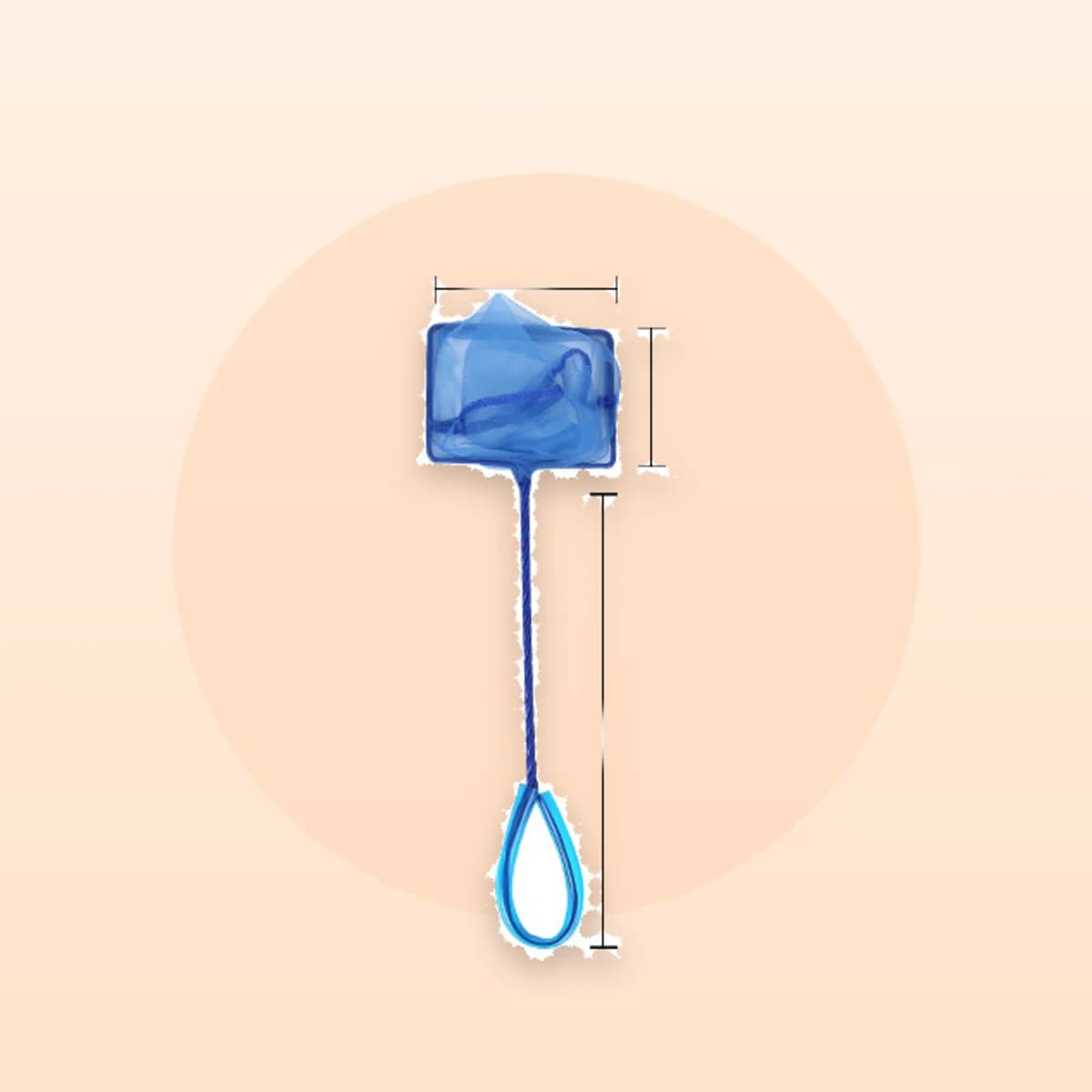 The Kindral fish net in blue