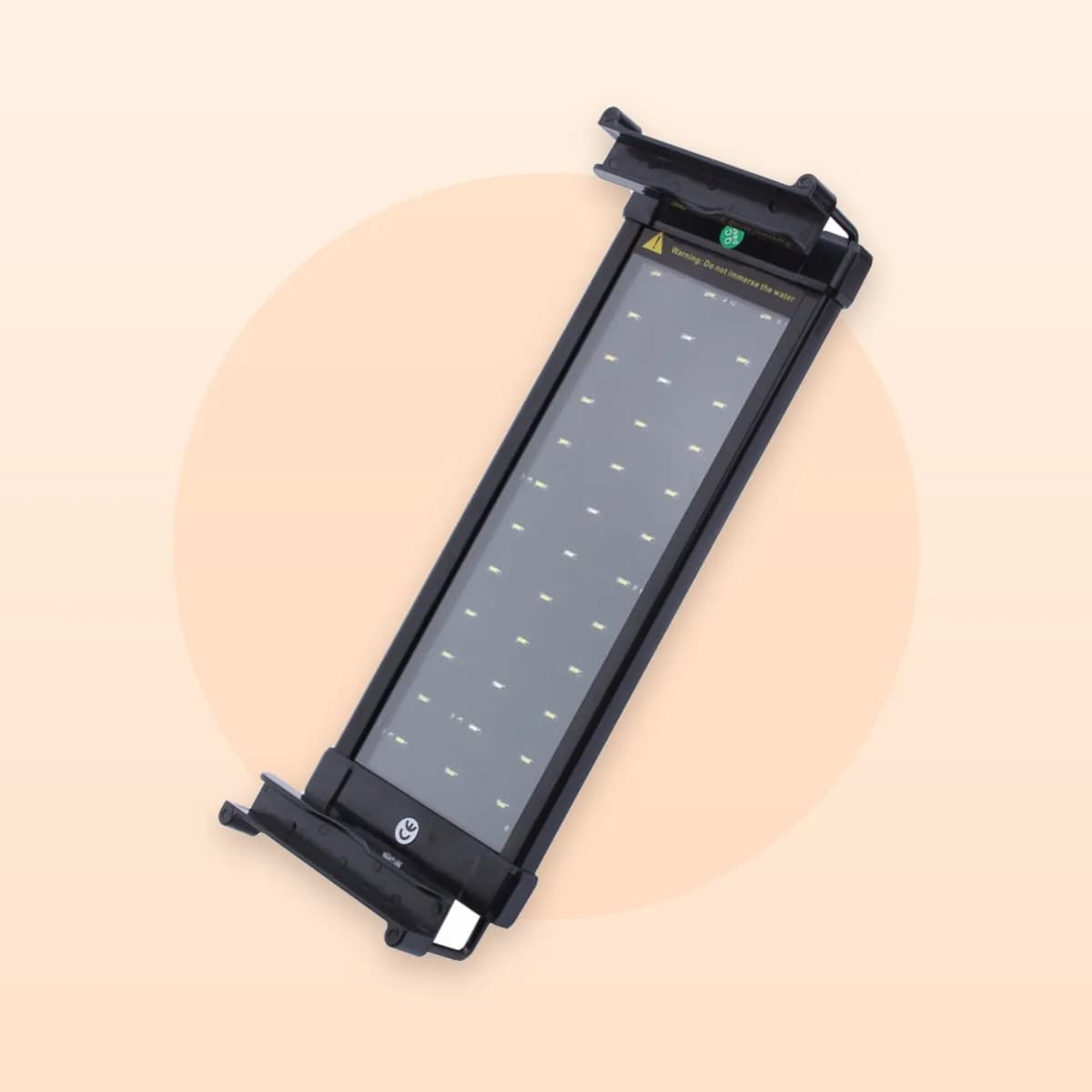 Kindral extendable aquarium LED bar lit, seen from above