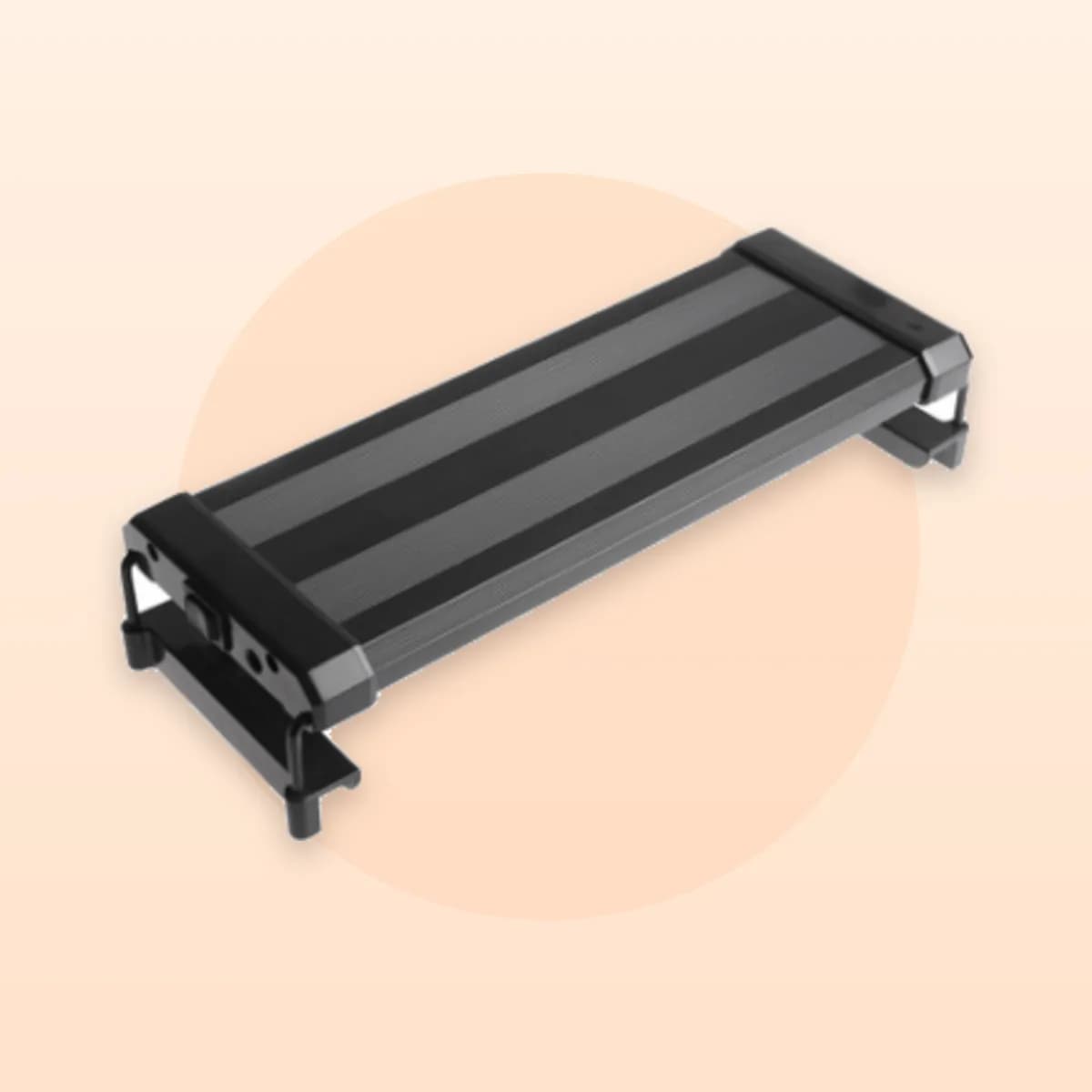Angled view of the Kindral LED bar and its telescopic legs