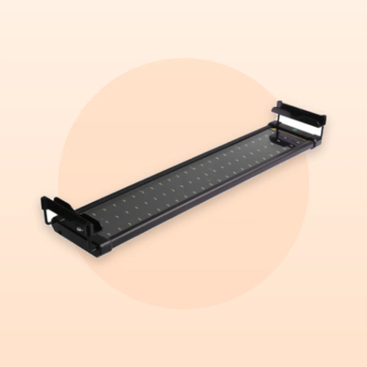 The Kindral LED bar angled with its diodes visible