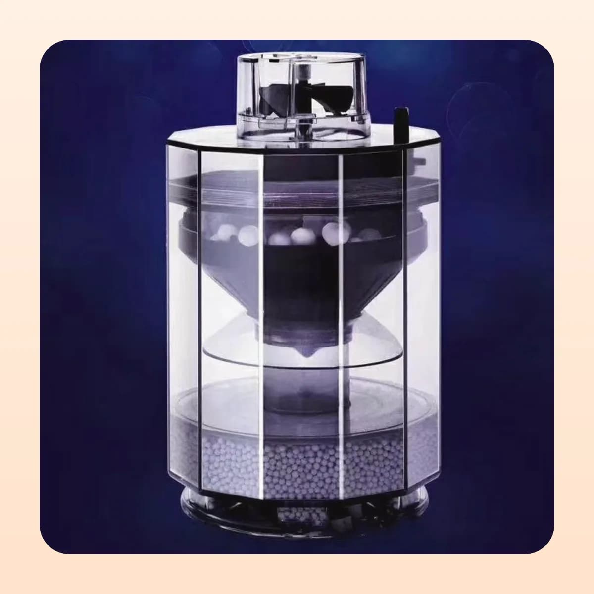 Kindral air-driven aquarium waste filter