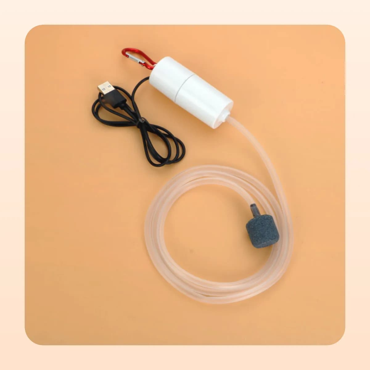 Kindral USB air pump in white