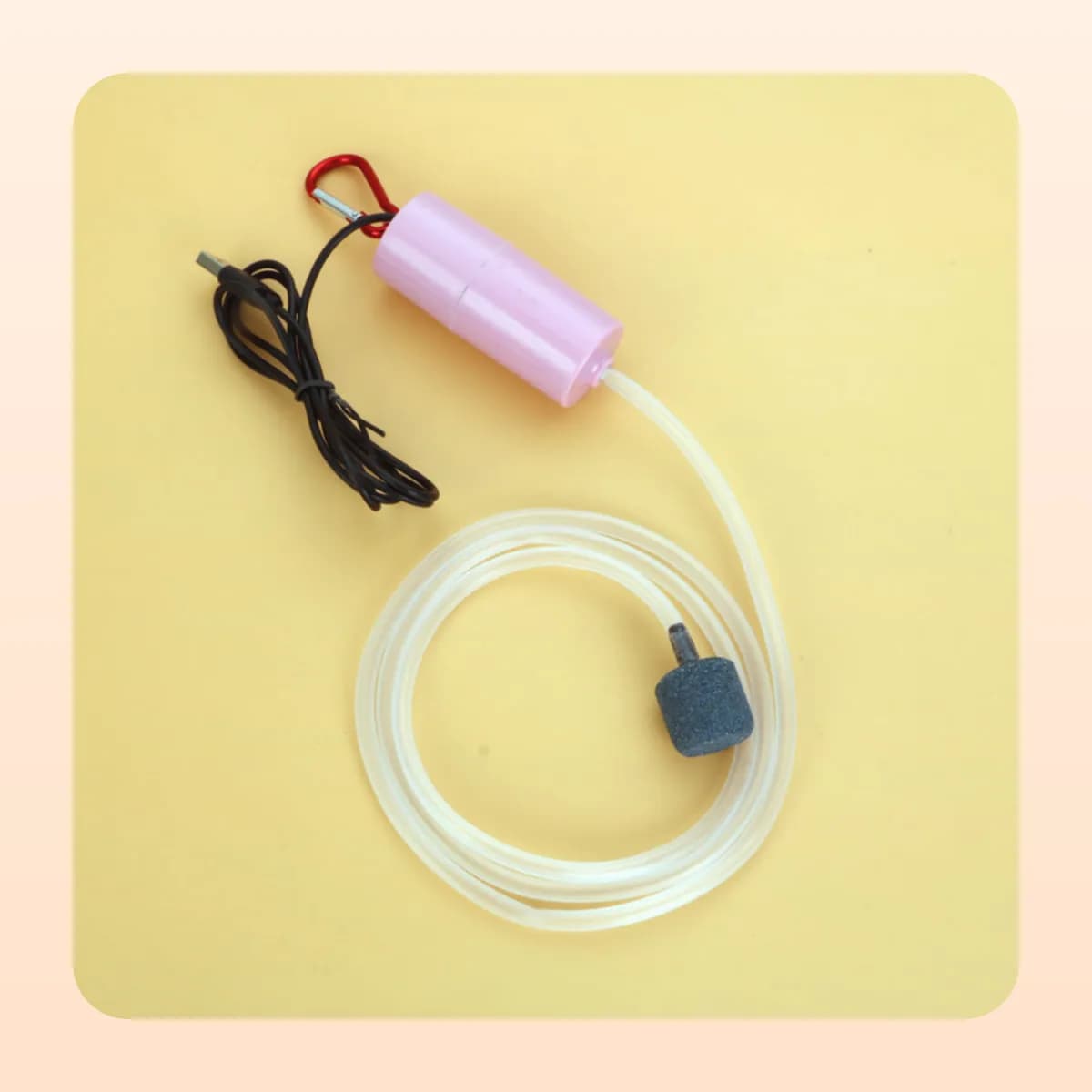 Kindral USB air pump in pink