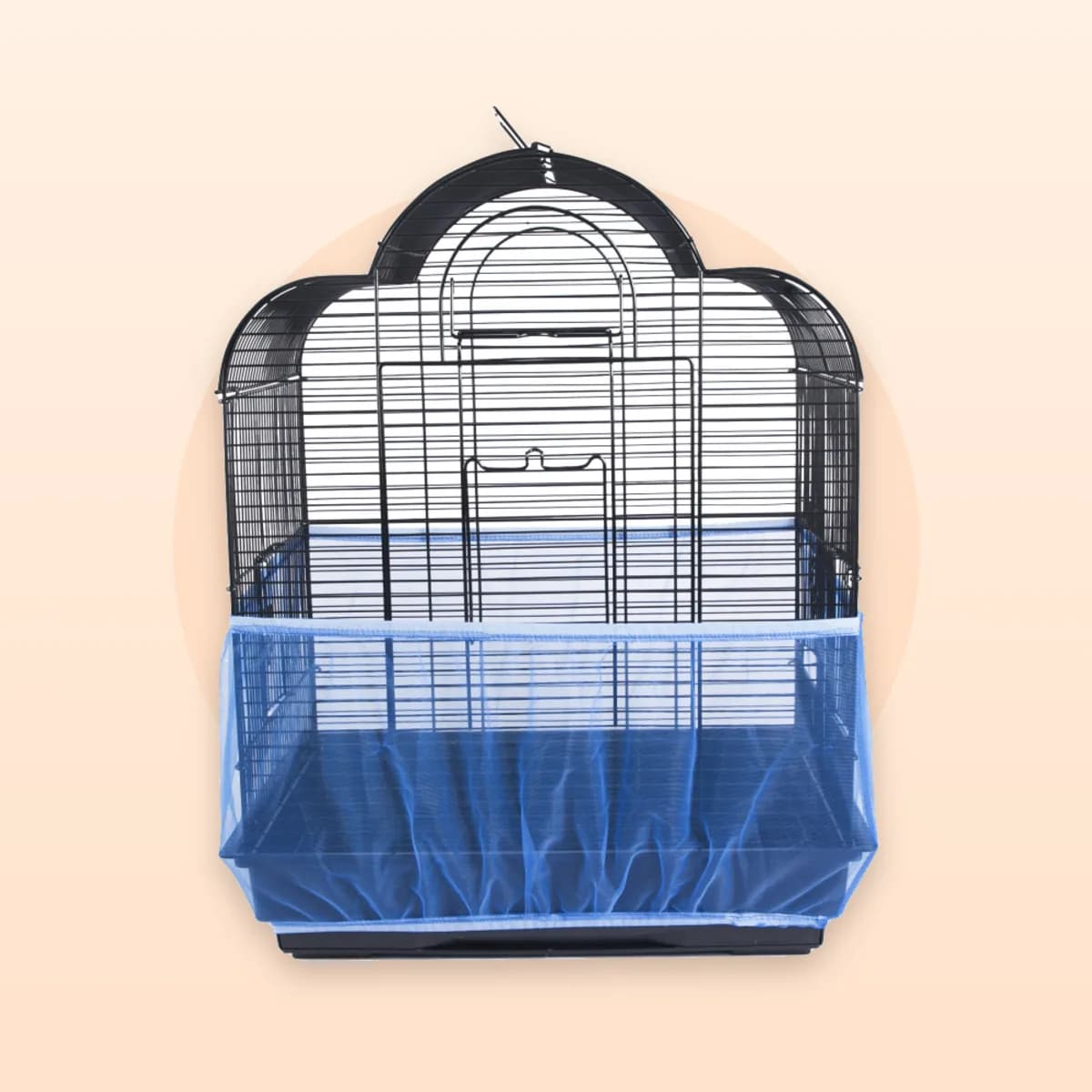 Kindral mesh bird cage seed guard