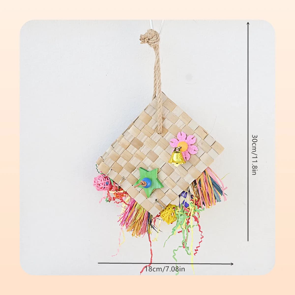 The woven texture of the Kindral foraging bag