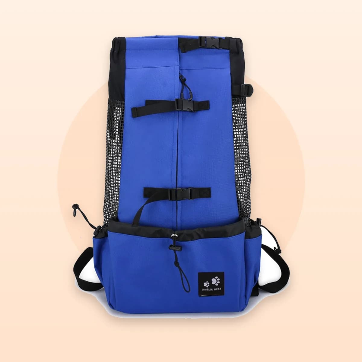 Kindral pet carrier backpack in blue