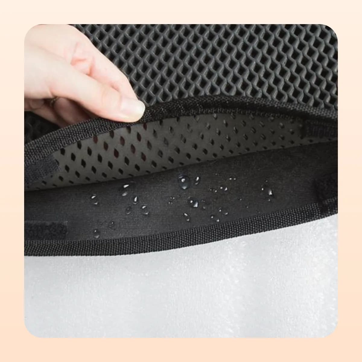 Kindral double-layer honeycomb cat litter trapping mat