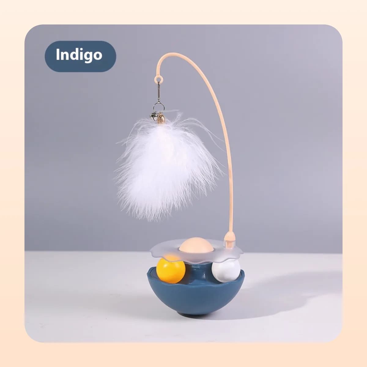 Kindral cat teaser tumbler in indigo