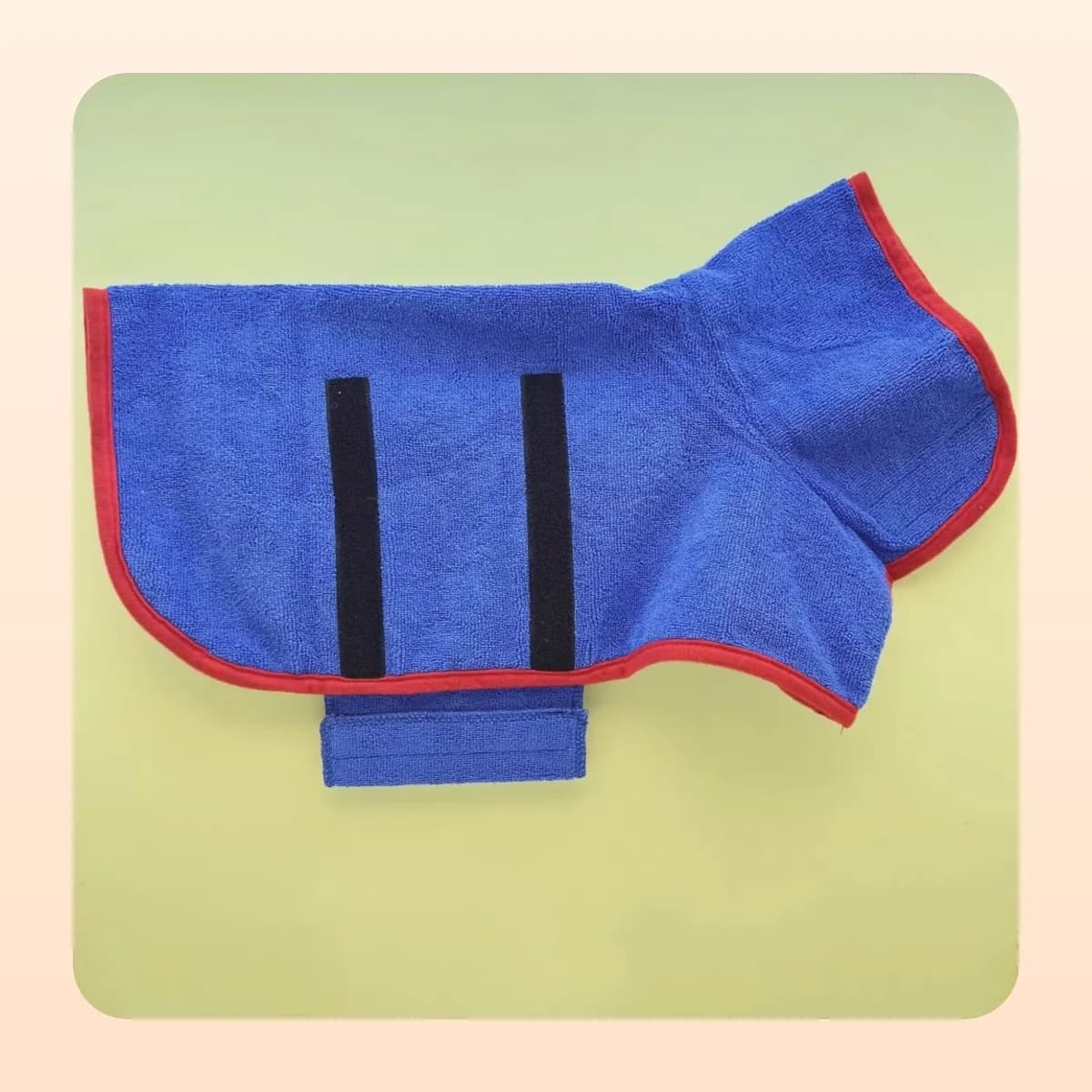Kindral dog drying robe in blue