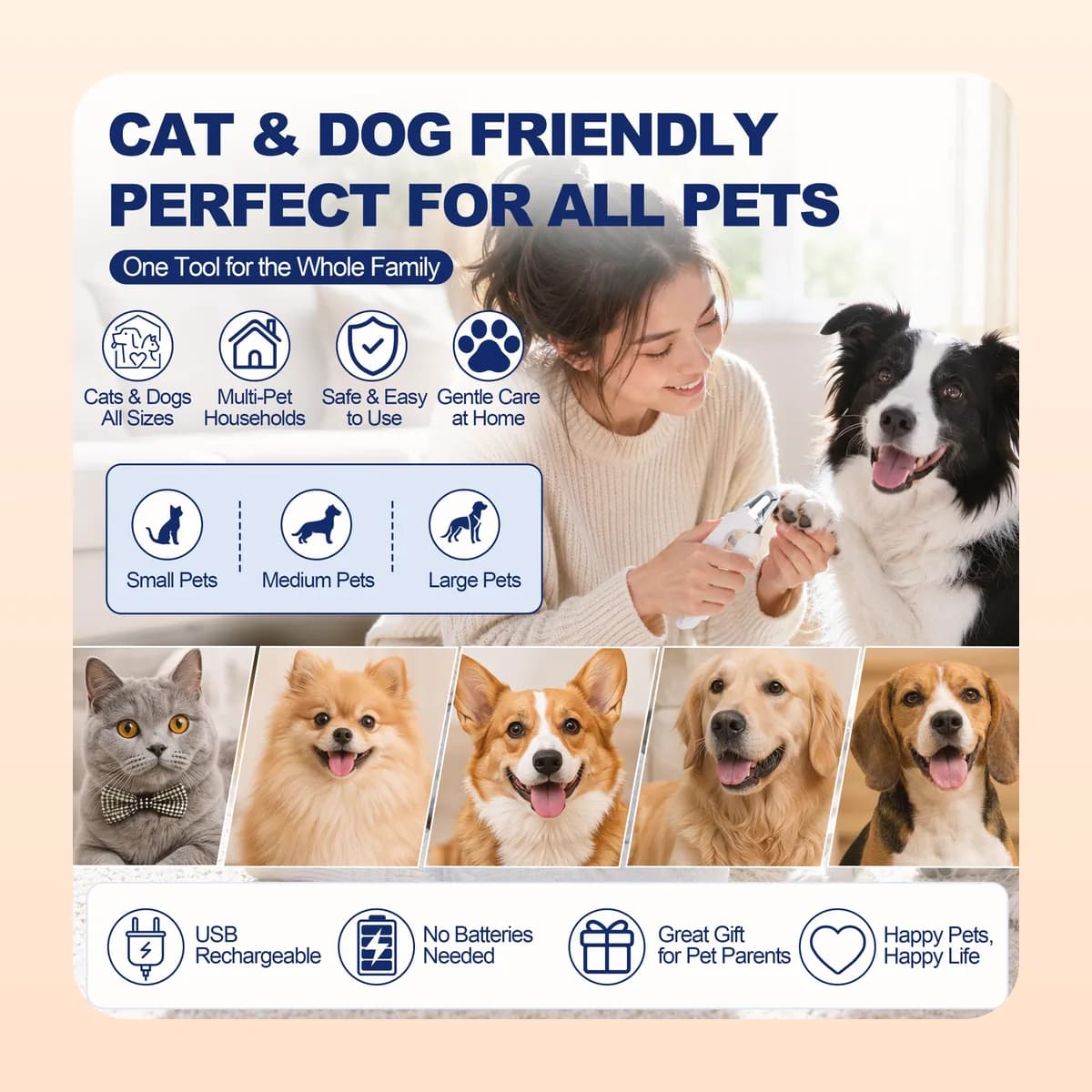 Suitable for cats and dogs of every size