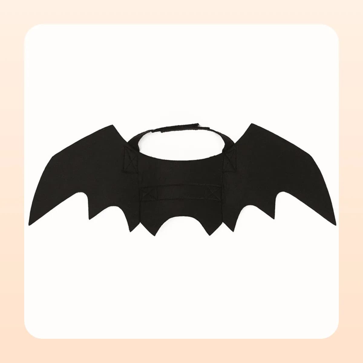 Kindral felt bat wings shown flat with the neck band