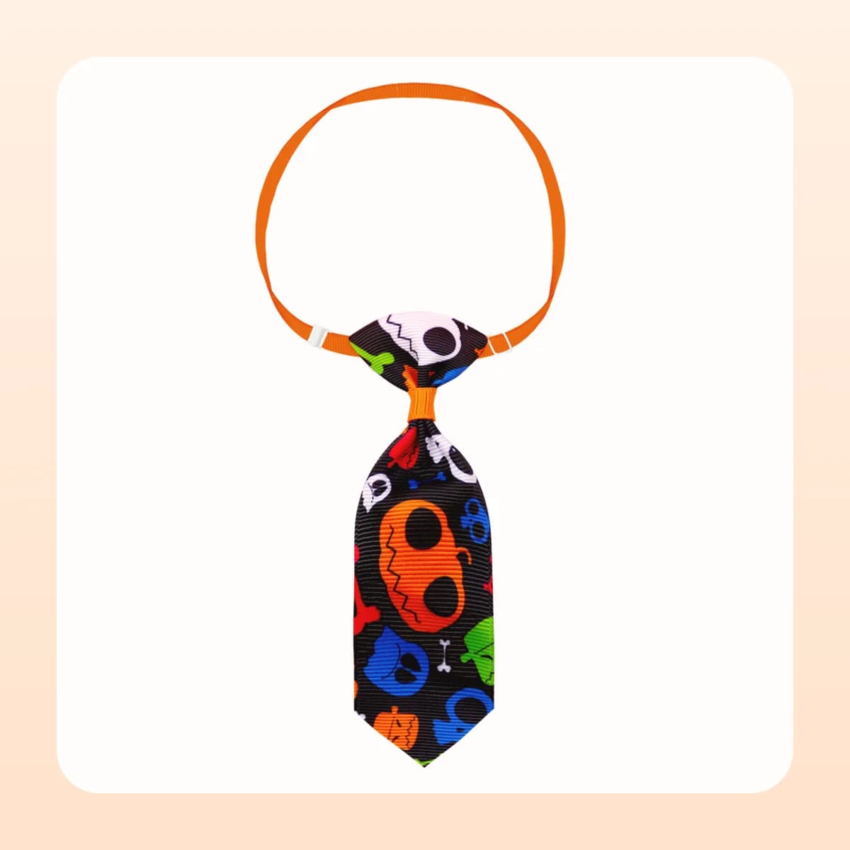 Kindral Halloween pet necktie in the monsters design