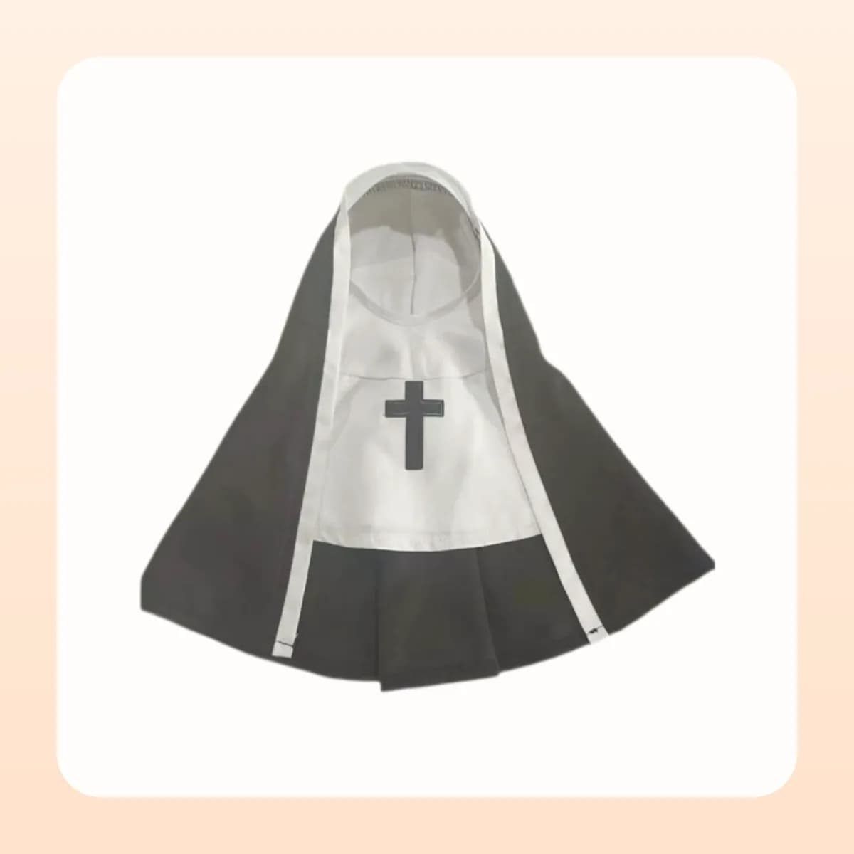 The Kindral hooded habit costume shown flat
