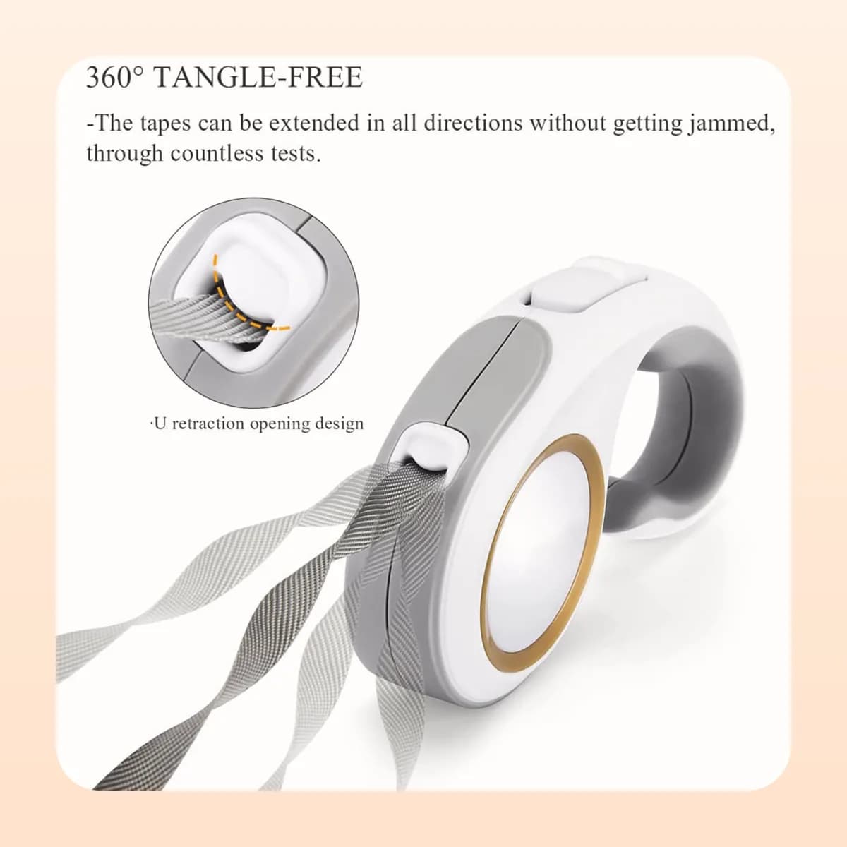 The tape feeds in all directions without jamming