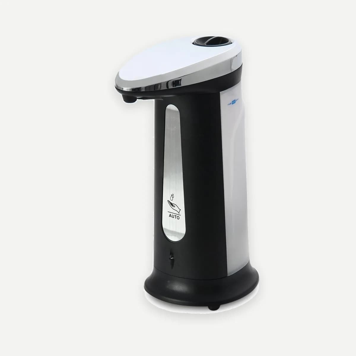 Kindral sensor soap dispenser in black and silver